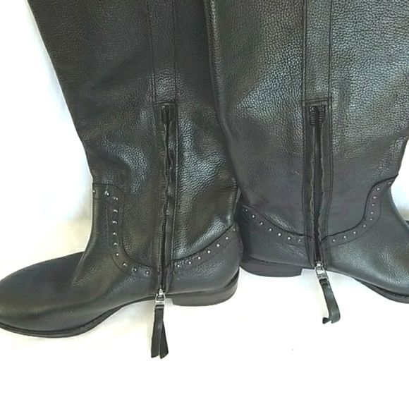 Sam Edelman Women's Prina Leather Knee High Boots Black Sizes 6.5 and 7.5 - Picture 5 of 9
